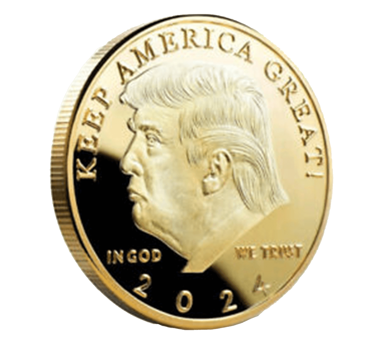 Donald Trump Gold Coin 2024 Celka Carilyn